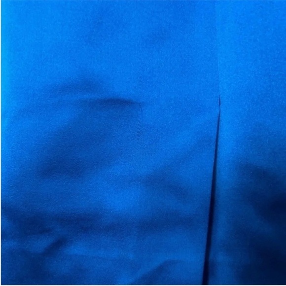 Alexander McQueen Silk Cap Sleeve Mini Cocktail Dress Blue - Picture 9 of 9